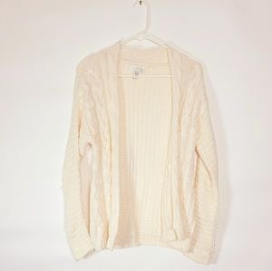 Open Cable knit cardigan